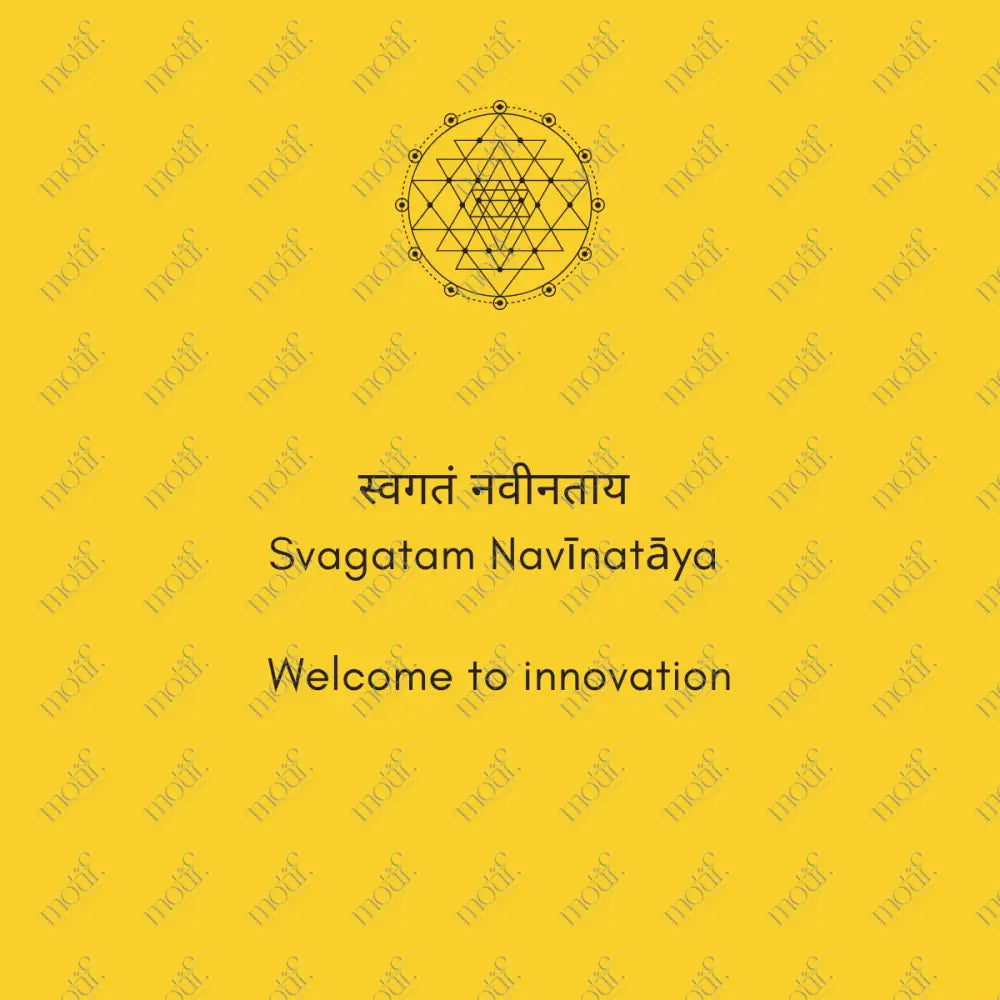 Social Media Post Image: Svagatam Navīnatāya Yellow Image