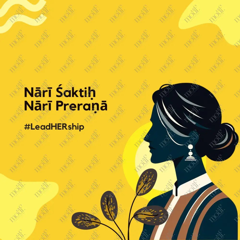 Social Media Post Image: Woman Is Inspiration Leadhership Yellow