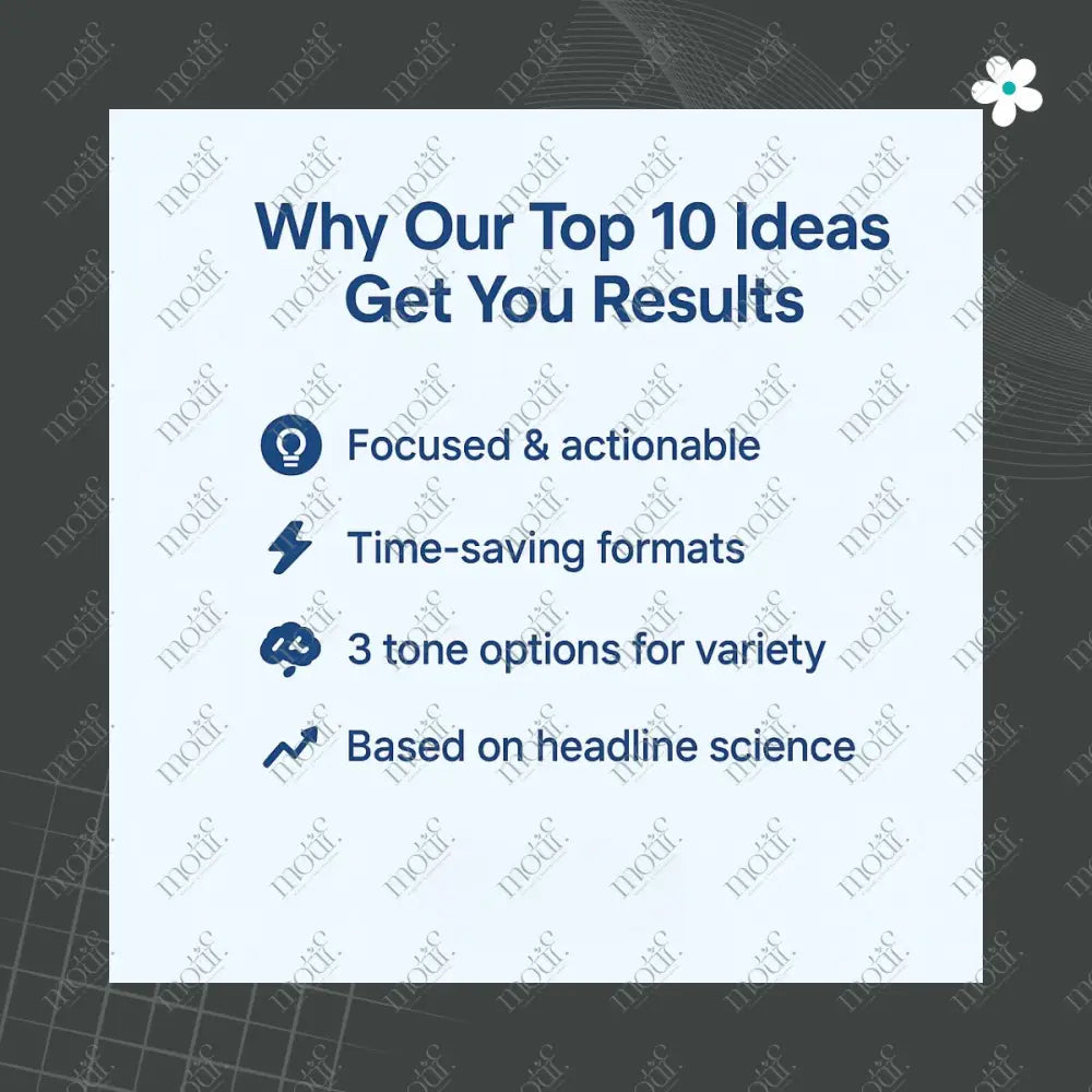 Top 10 Content Ideas – Motivation – Intelligent Top 10 Bundles
