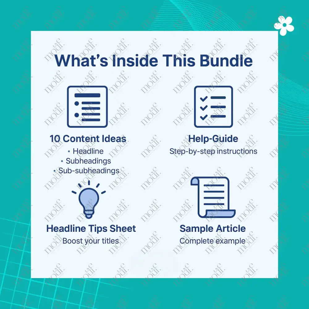 Top 10 Content Ideas – Motivation – Intelligent Top 10 Bundles