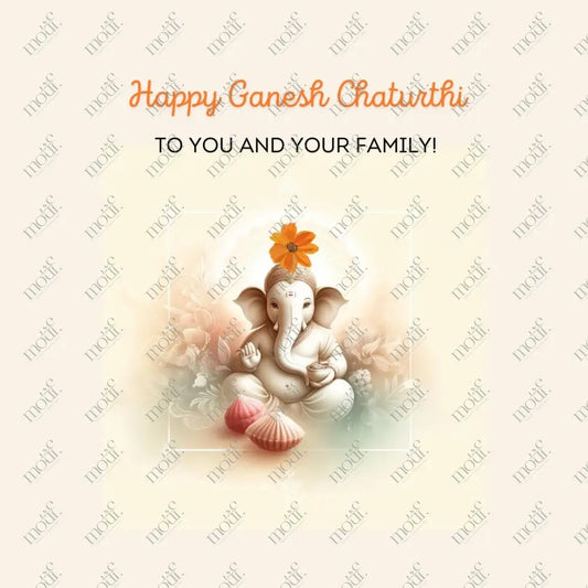 Elegant Ganesha Chaturthi Greetings 14: Social Media Image Post