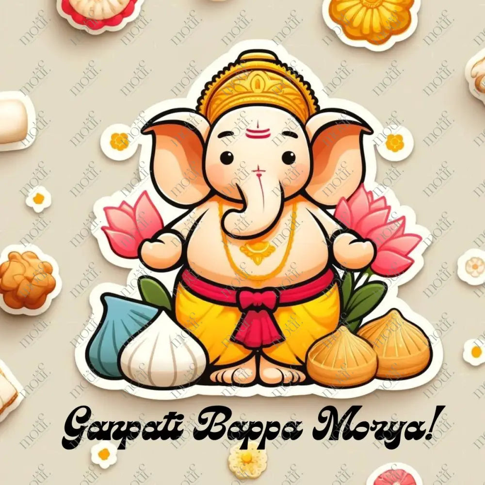 Elegant Ganesha Chaturthi Greetings 18: Social Media Image Post