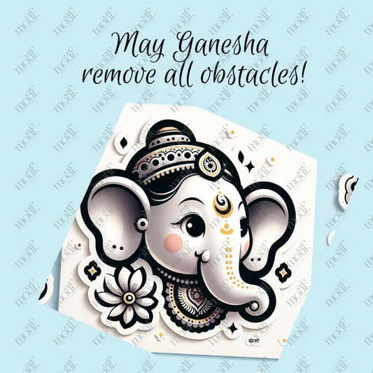 Elegant Ganesha Chaturthi Greetings 19: Social Media Image Post