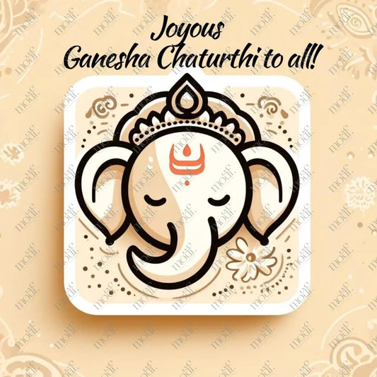 Elegant Ganesha Chaturthi Greetings 20: Social Media Image Post