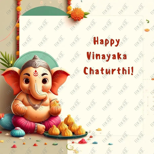 Elegant Ganesha Chaturthi Greetings 31: Social Media Image Post