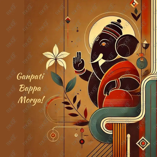 Elegant Ganesha Chaturthi Greetings 50 Social Media Image Post