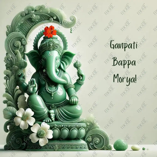 Elegant Ganesha Chaturthi Greetings 60: Social Media Image Post