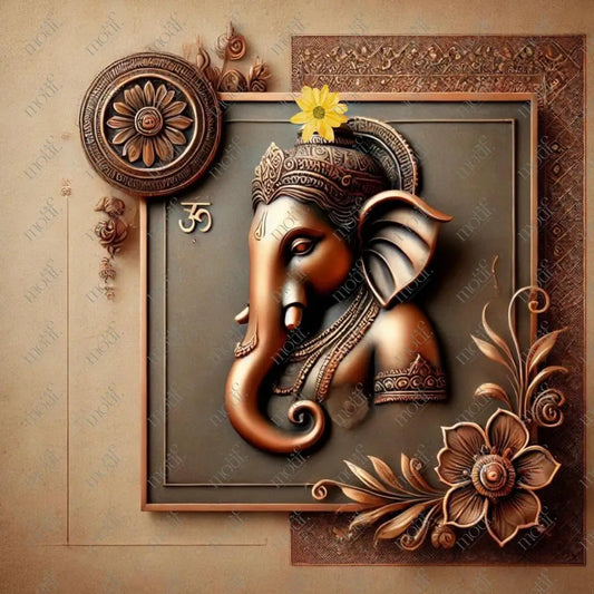 Elegant Ganesha Chaturthi Greetings 64: Social Media Image Post