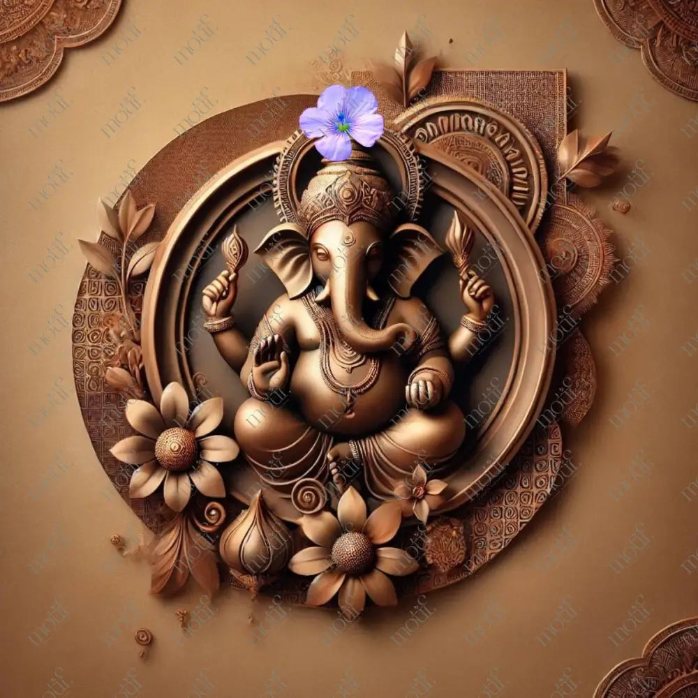 Elegant Ganesha Chaturthi Greetings 65: Social Media Image Post