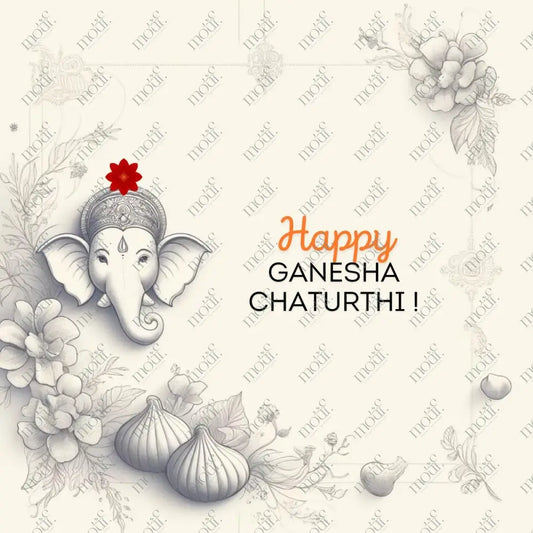 Elegant Ganesha Chaturthi Greetings4: Social Media Image Post