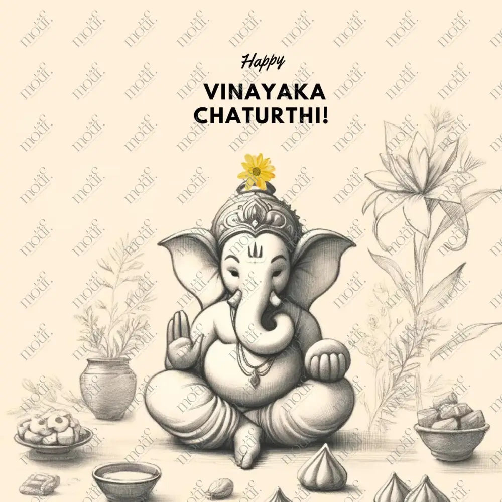 Elegant Ganesha Chaturthi Greetings7: Social Media Image Post