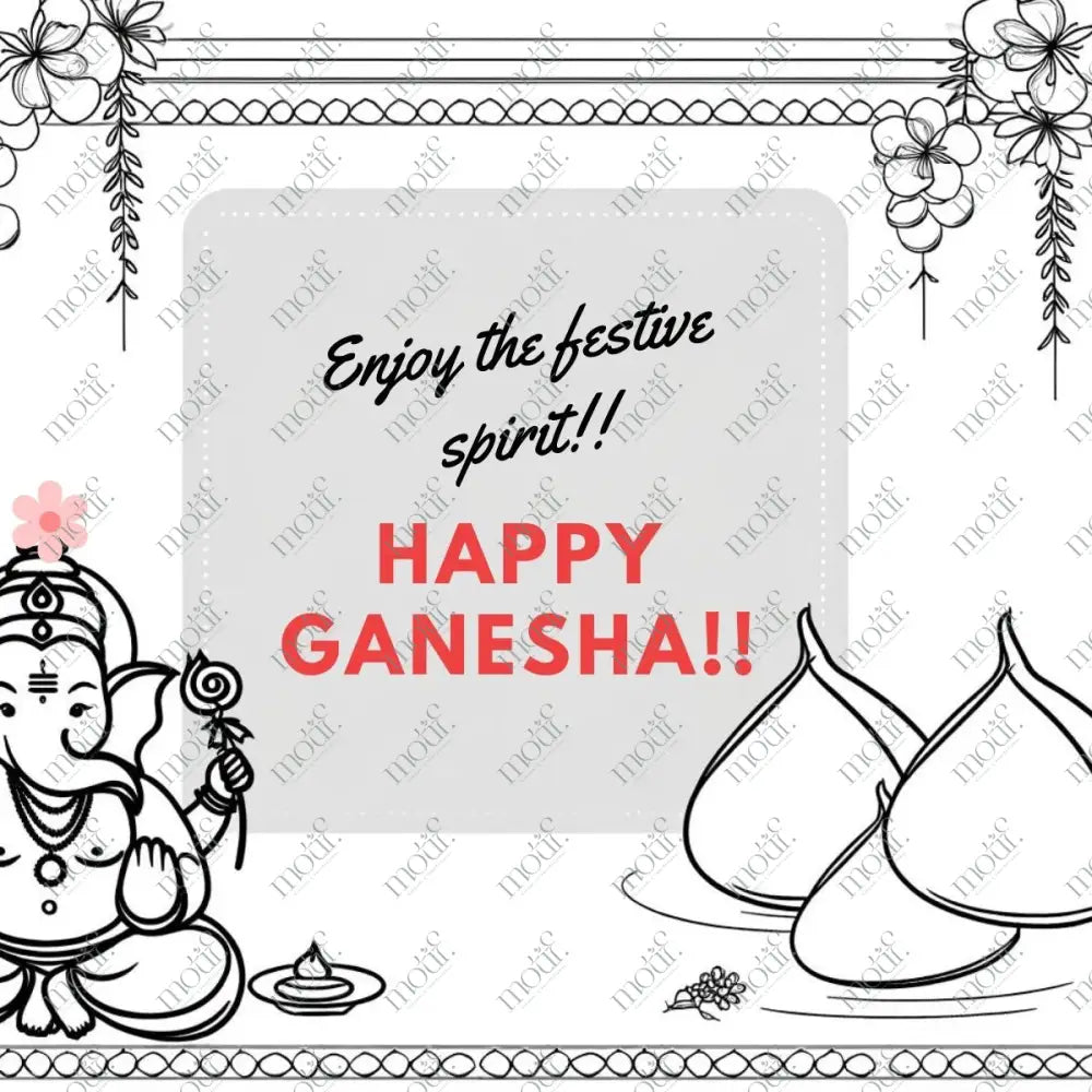 Elegant Ganesha Chaturthi Greetings9: Social Media Image Post