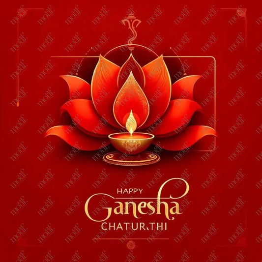 Social Media Image 15: Ganesha Chaturthi Greetings - Oil Painting (Copy) Post