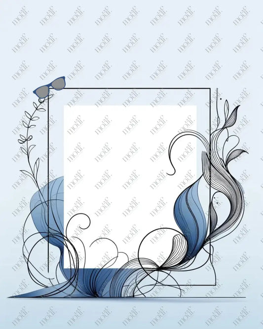 Social Media Image Template 10: Fashion Vertical Line Art Background