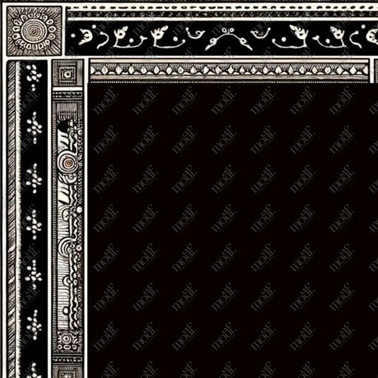 Social Media Image Template 14: Simple & Elegant Background Design. Warli Art