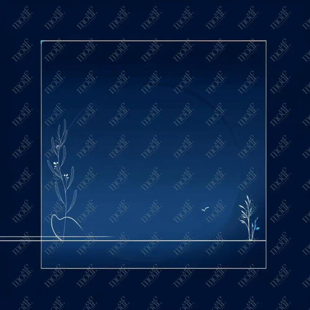 Social Media Image Template 2: Elegant Background Design. Simple Line Art