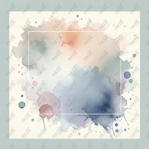 Social Media Image Template 3: Elegant Watercolor Background Templates