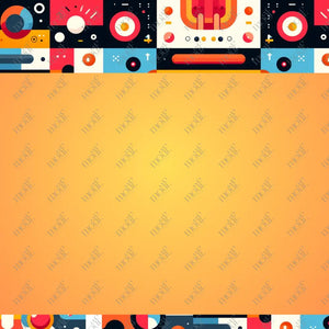 Social Media Image Template 3: Simple Flat Design Background