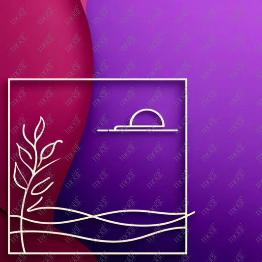 Copy Of Social Media Image Template 4: Elegant Background Design. Simple Line Art