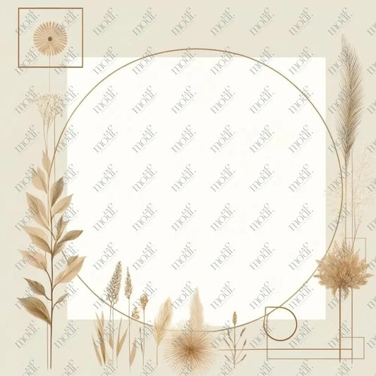 Social Media Image Template 4: Ready To Use Background Design Boho Art Style