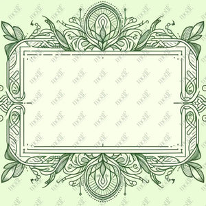 Social Media Image Template 41: Simple & Elegant Background Design. Line Art