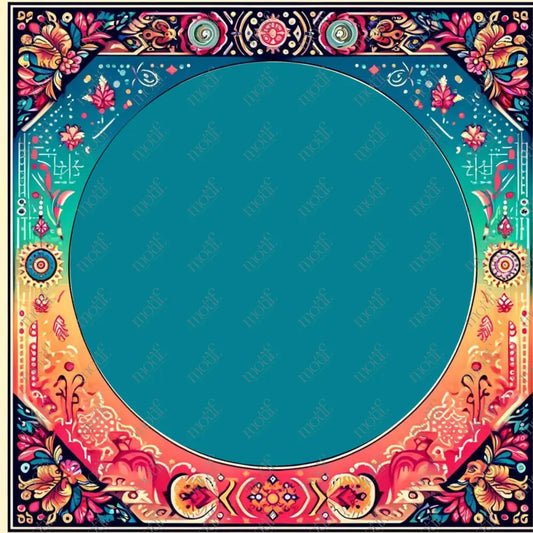 Social Media Image Template 42: Simple & Elegant Background Design. Folk Art