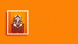Social Media Image Template 5: Ganesha Chaturthi Greetings - Warli Art Background