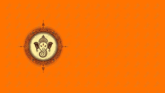 Social Media Image Template 6: Ganesha Chaturthi Greetings - Warli Art Background