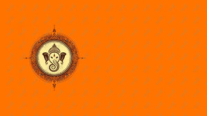 Social Media Image Template 6: Ganesha Chaturthi Greetings - Warli Art Background