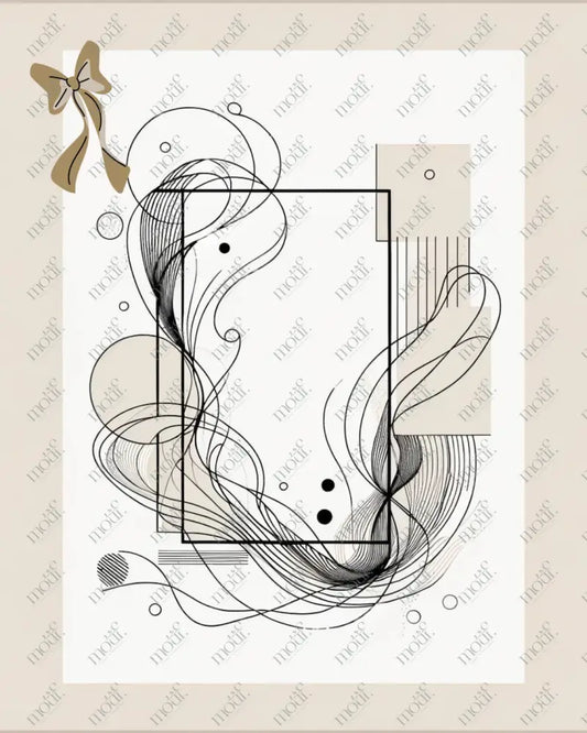 Social Media Image Template 7: Fashion Vertical Line Art Background