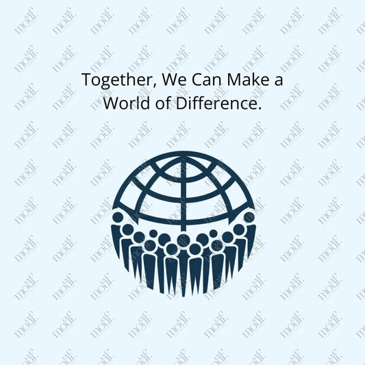 Social Media Post Image 1: Make A World Of Difference Slogan For Non - Profit Org