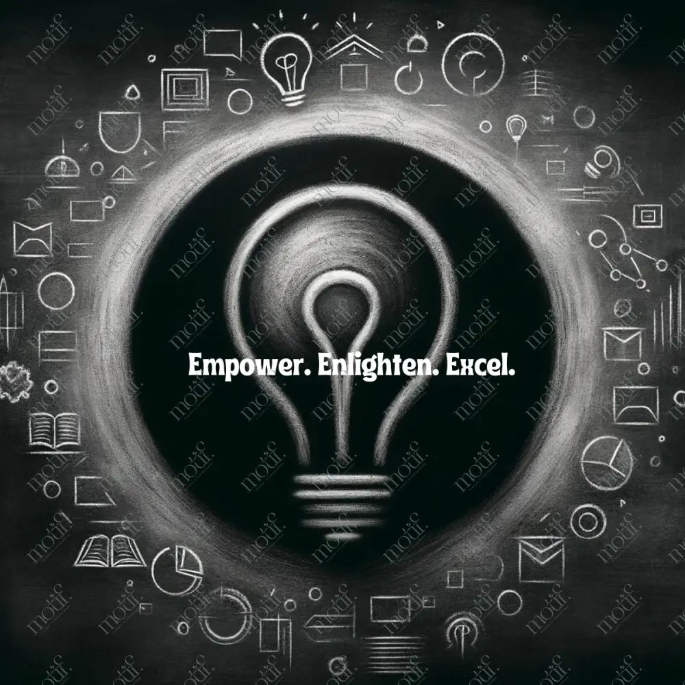 Social Media Post Image 12: Empower. Enlighten. Excel. Slogan For Education Vertical