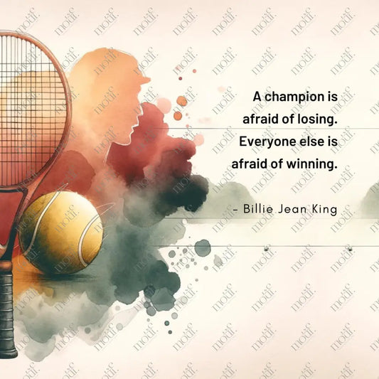 Copy Of Social Media Post Image 3: Motivational Quotes By Billie Jean King