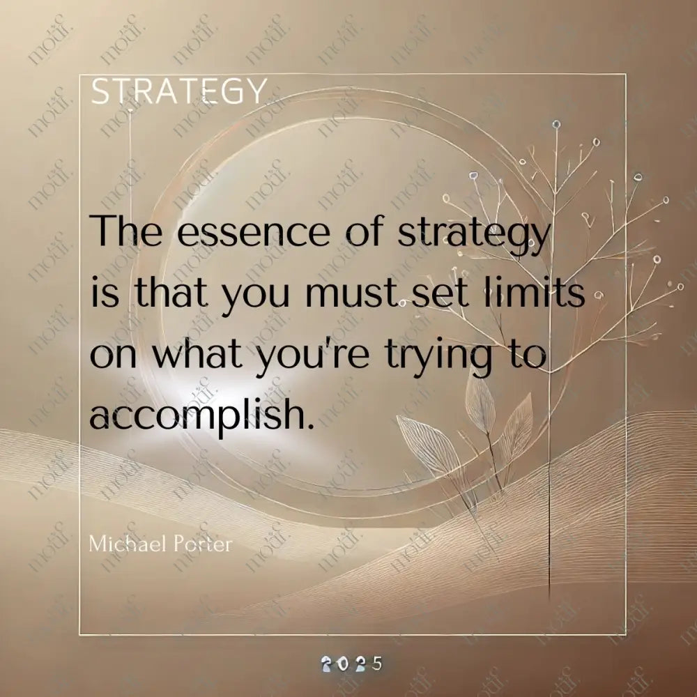 Social Media Post Image 39: Philosophical Quotes For Professionals: Michael Porter