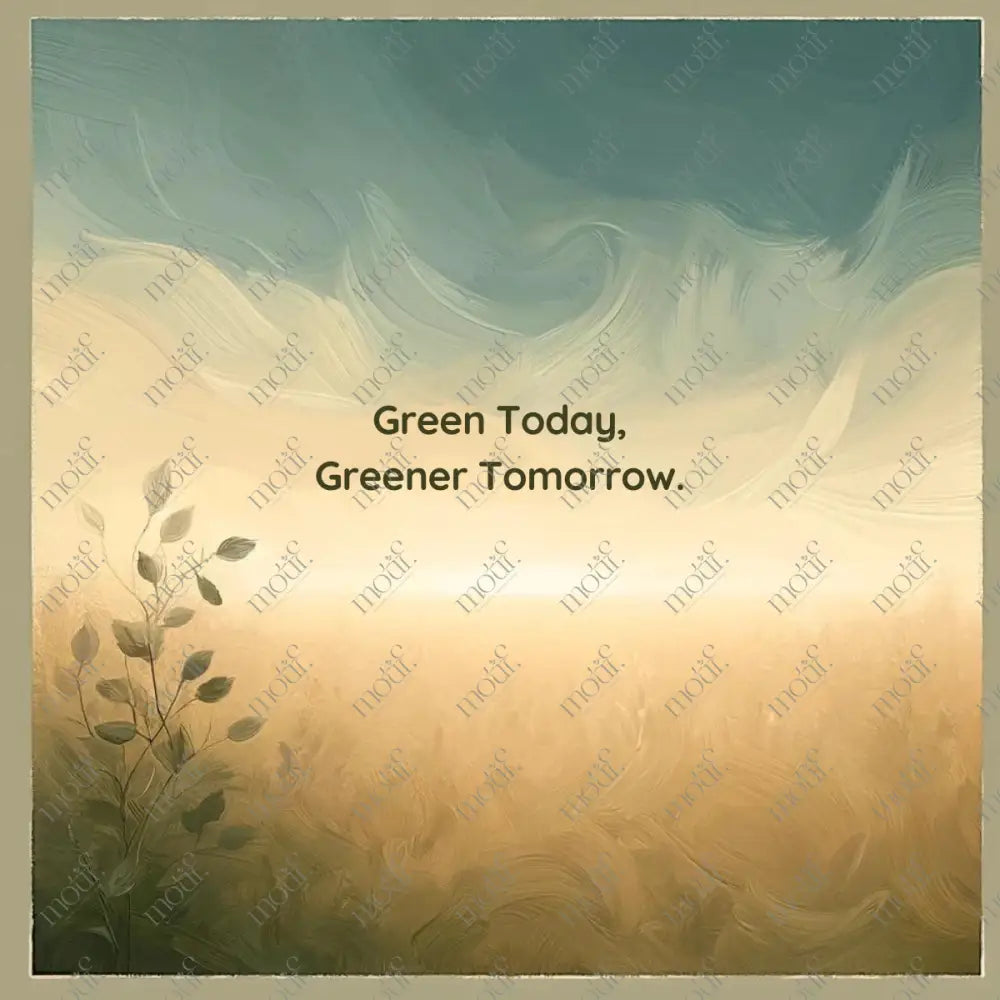 Social Media Post Image 4: Green Today Greener Tomorrow: Environment Vertical