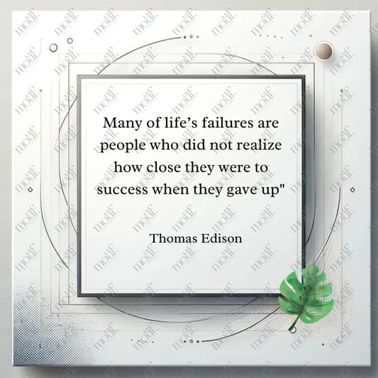 Social Media Post Image 4: Wisdom Quotes For Professionals: Thomas Edison