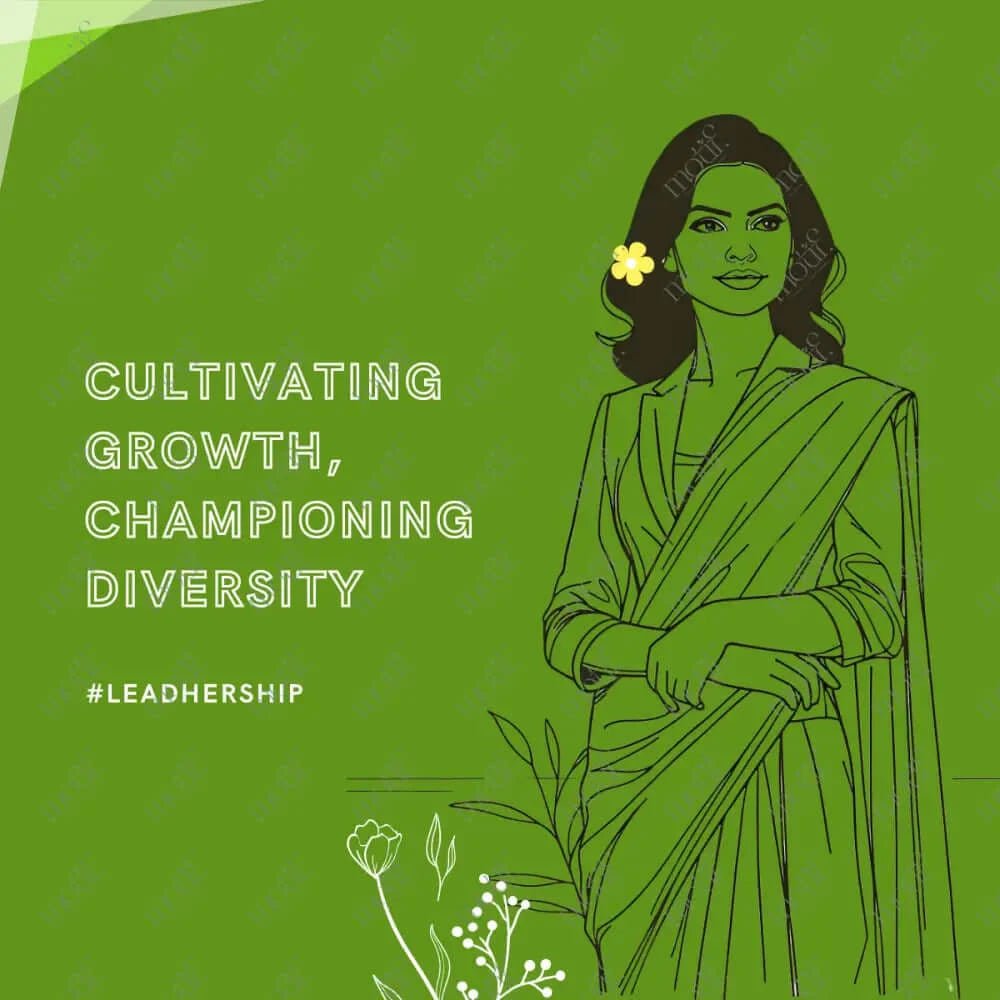 Social Media Post Image: Championing Diversity Leadhership Green