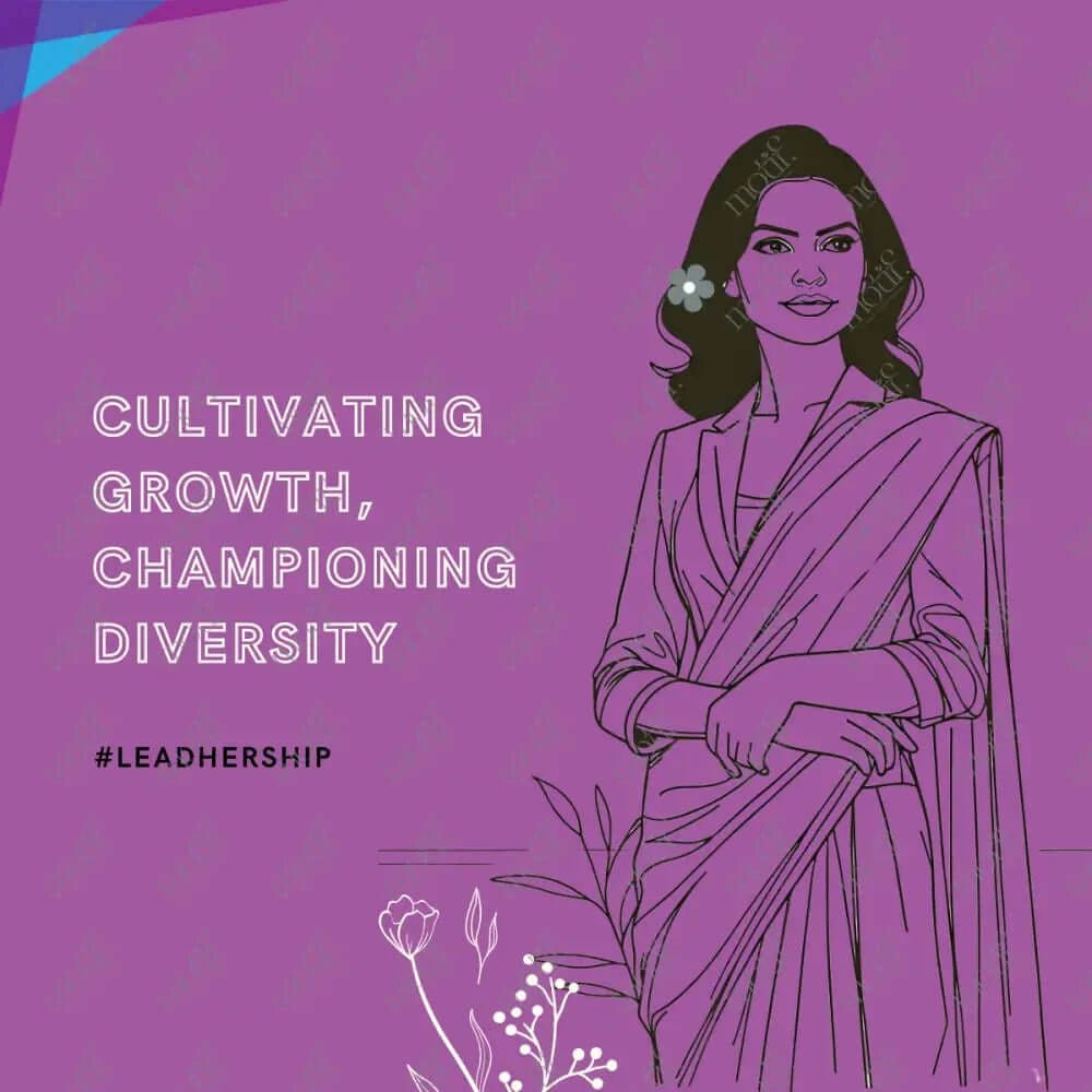 Social Media Post Image: Championing Diversity Leadhership Purple