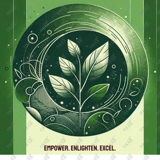 Social Media Post Image: Empower. Enlighten. Excel. Slogan For Education Vertical