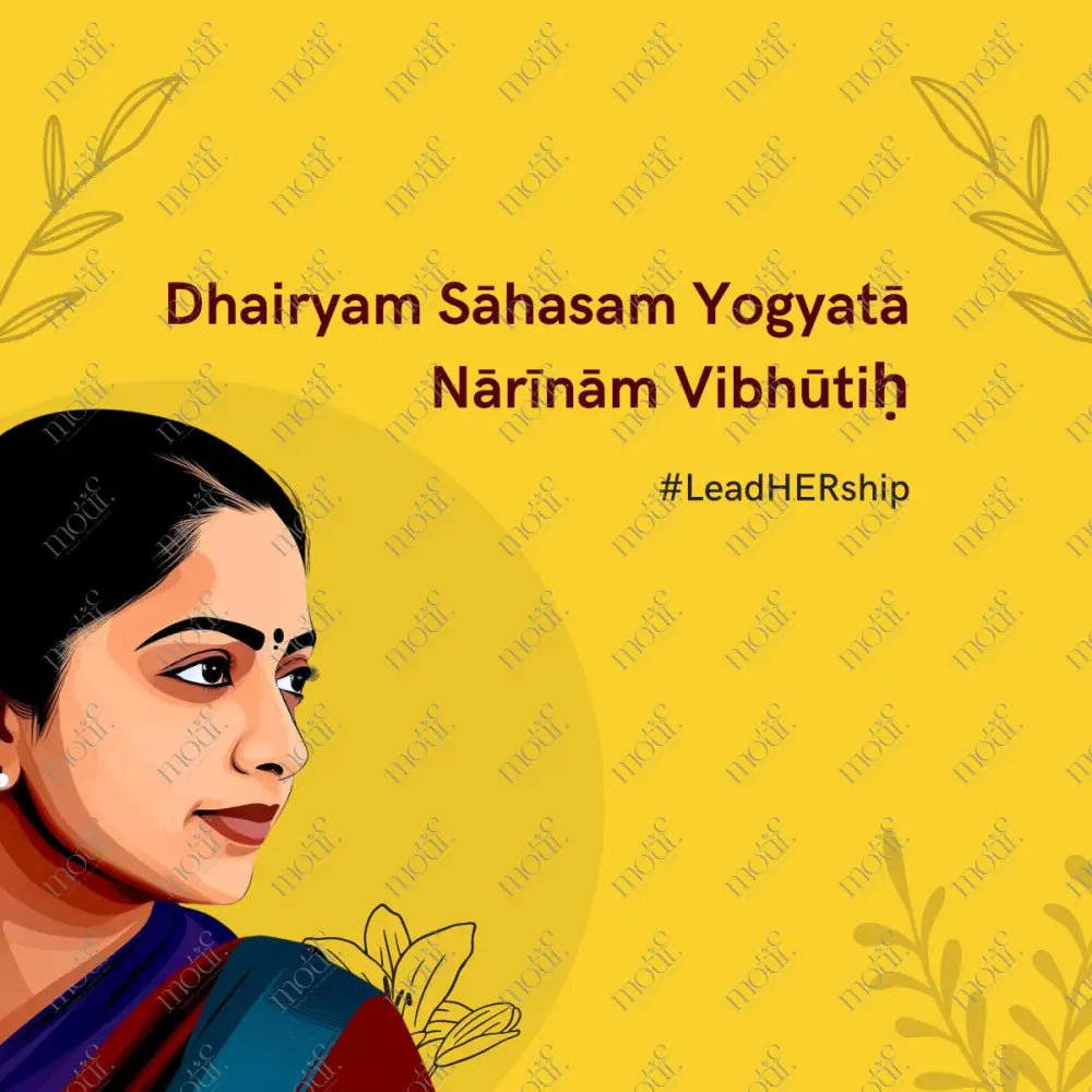 Social Media Post Image: Glory Of Women. #Leadhership Yellow