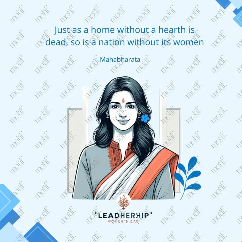 Social Media Post Image: Nation Without Its Women Leadhership Blue