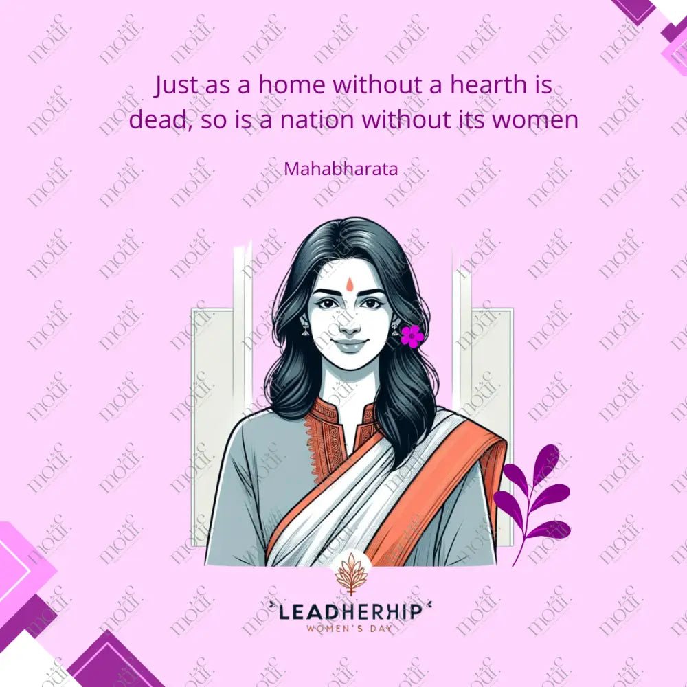 Social Media Post Image: Nation Without Its Women Leadhership Purple