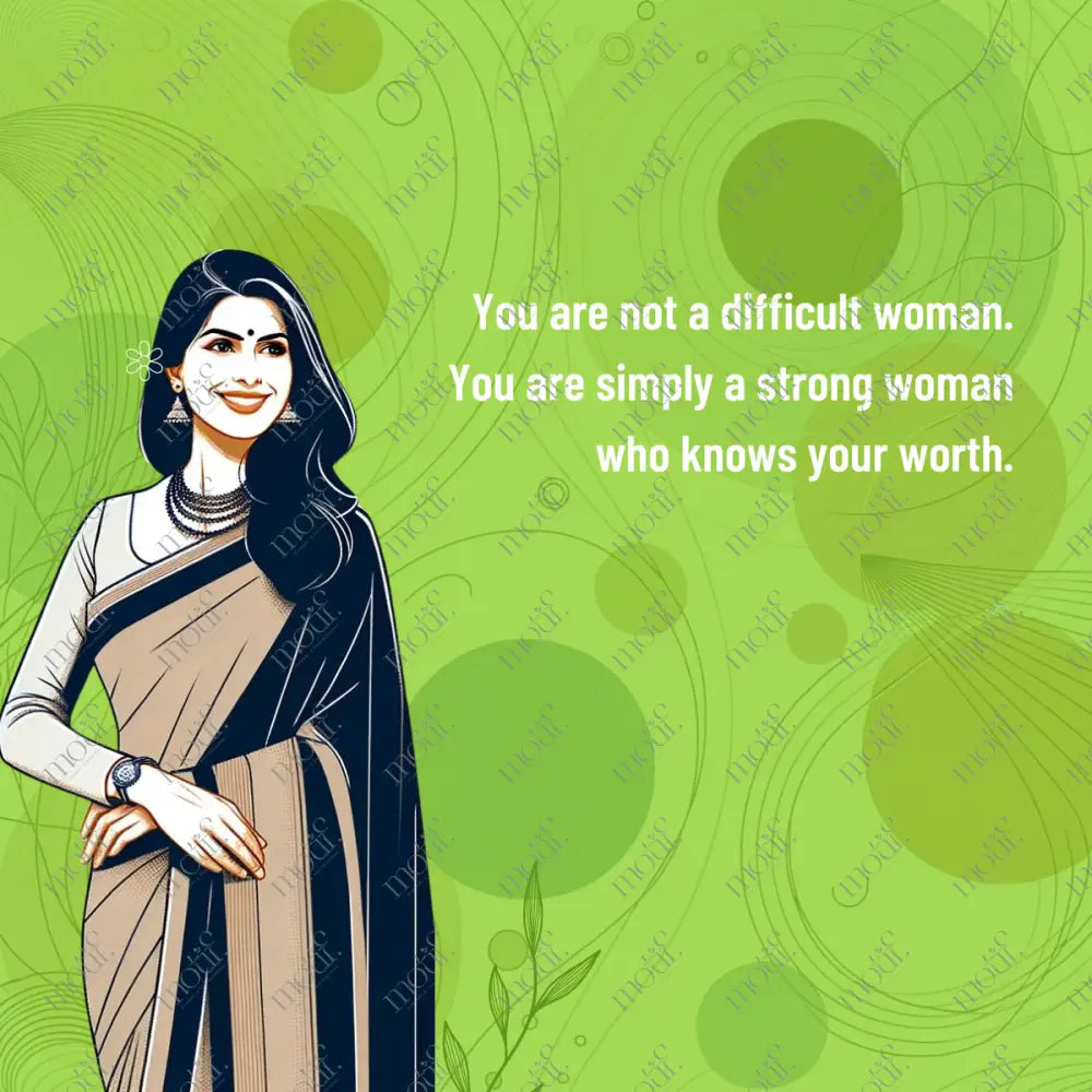 Copy Of Social Media Post Image: Not A Difficult Woman Leadhership Green