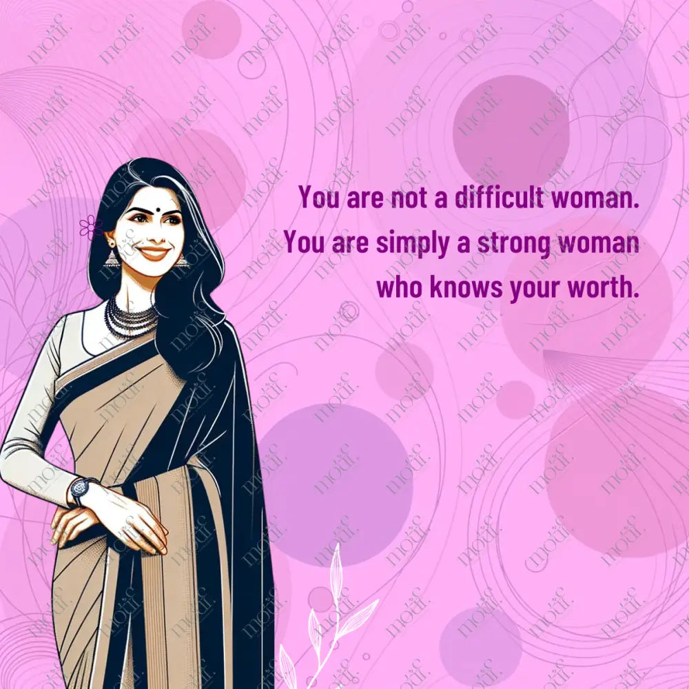 Copy Of Social Media Post Image: Not A Difficult Woman Leadhership Purple