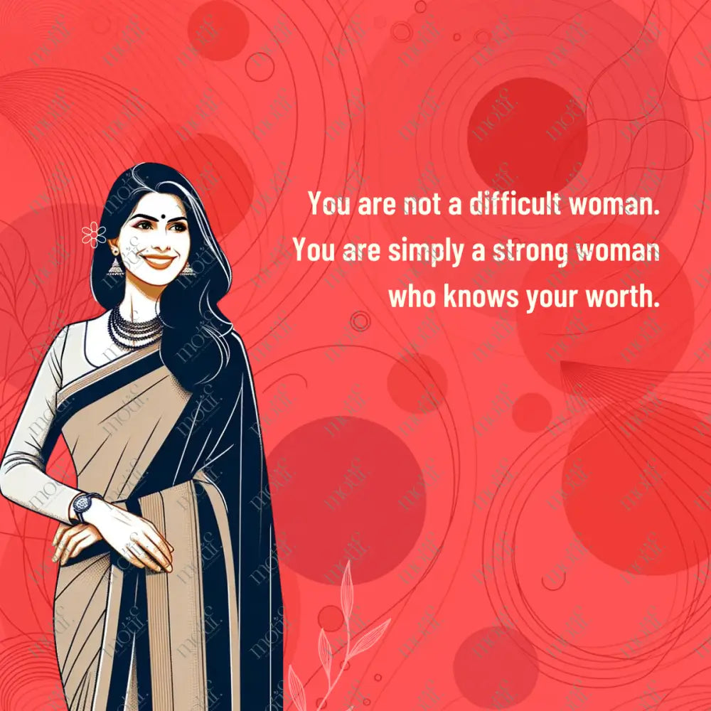 Copy Of Social Media Post Image: Not A Difficult Woman Leadhership Red