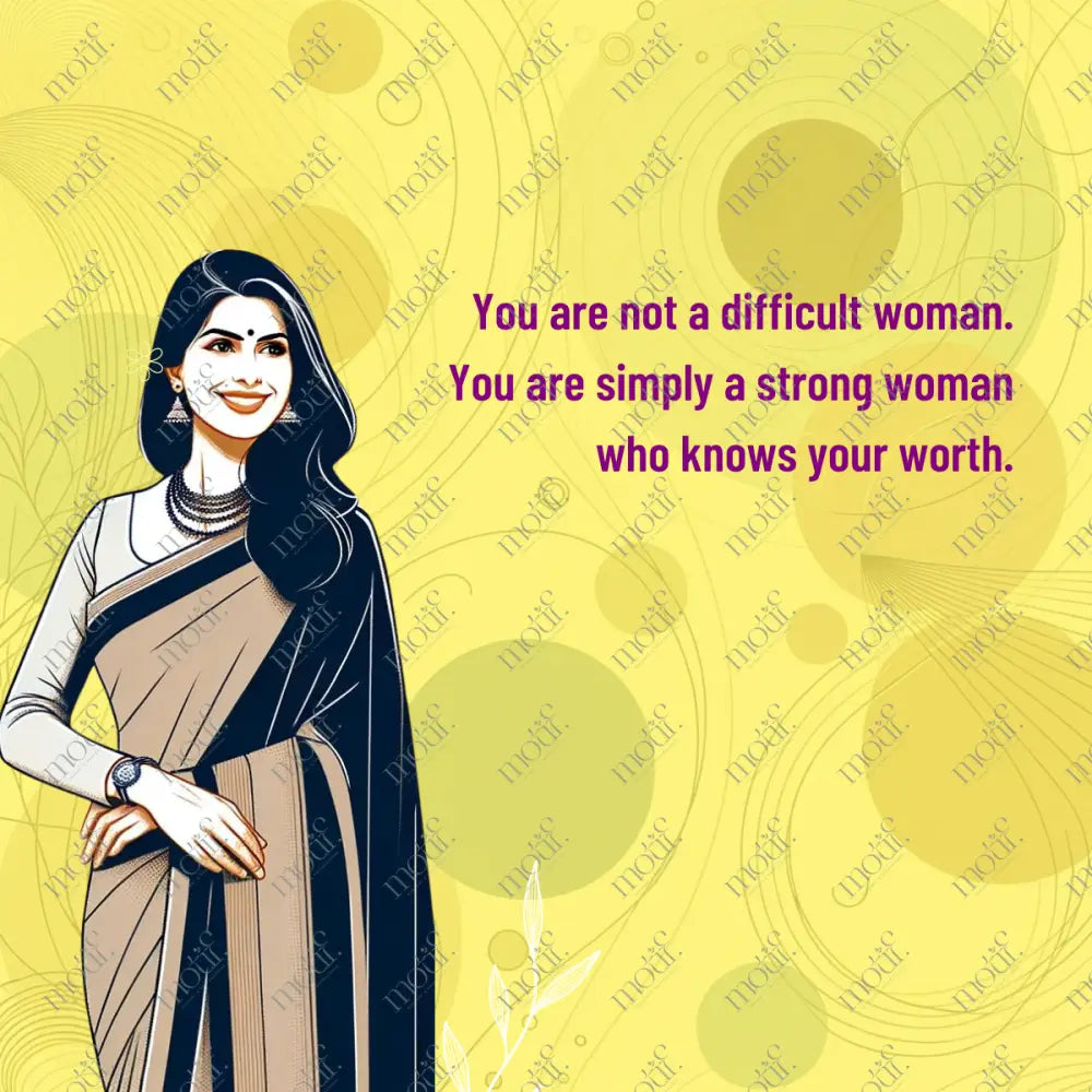 Copy Of Social Media Post Image: Not A Difficult Woman Leadhership Yellow