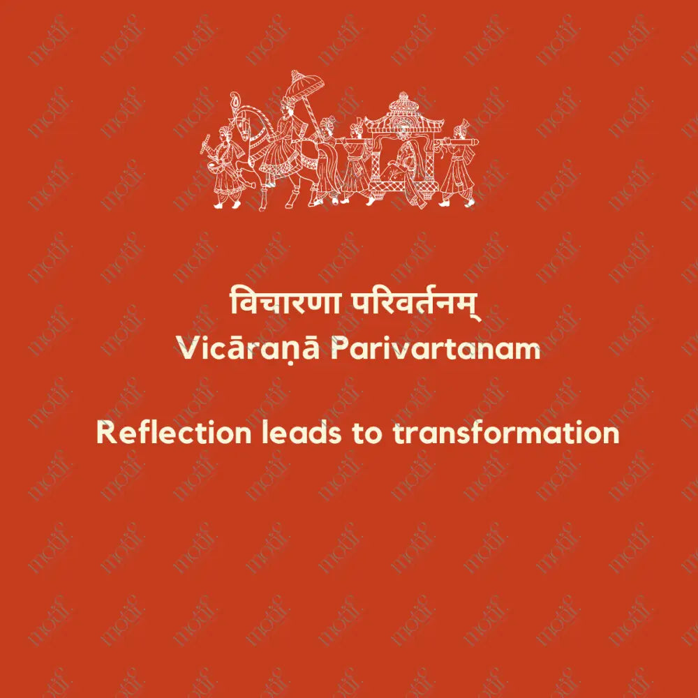 Social Media Post Image: Reflection Leads To Transformation Red