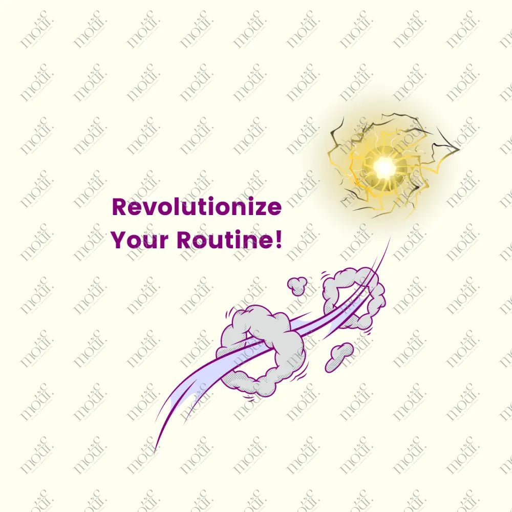 Social Media Post Image:Revolutionize Your Routine Purple