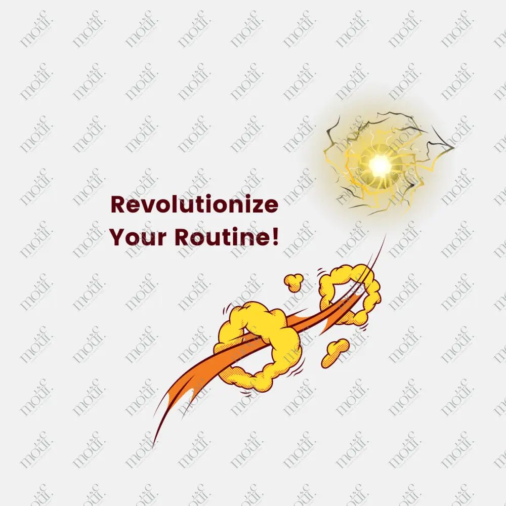 Social Media Post Image:Revolutionize Your Routine Red