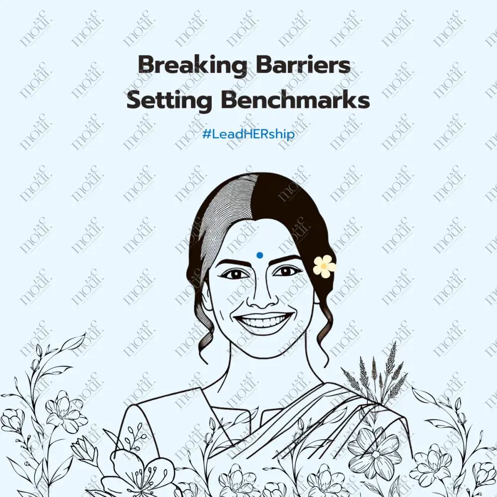 Social Media Post Image: Setting Benchmarks. #Leadhership Blue